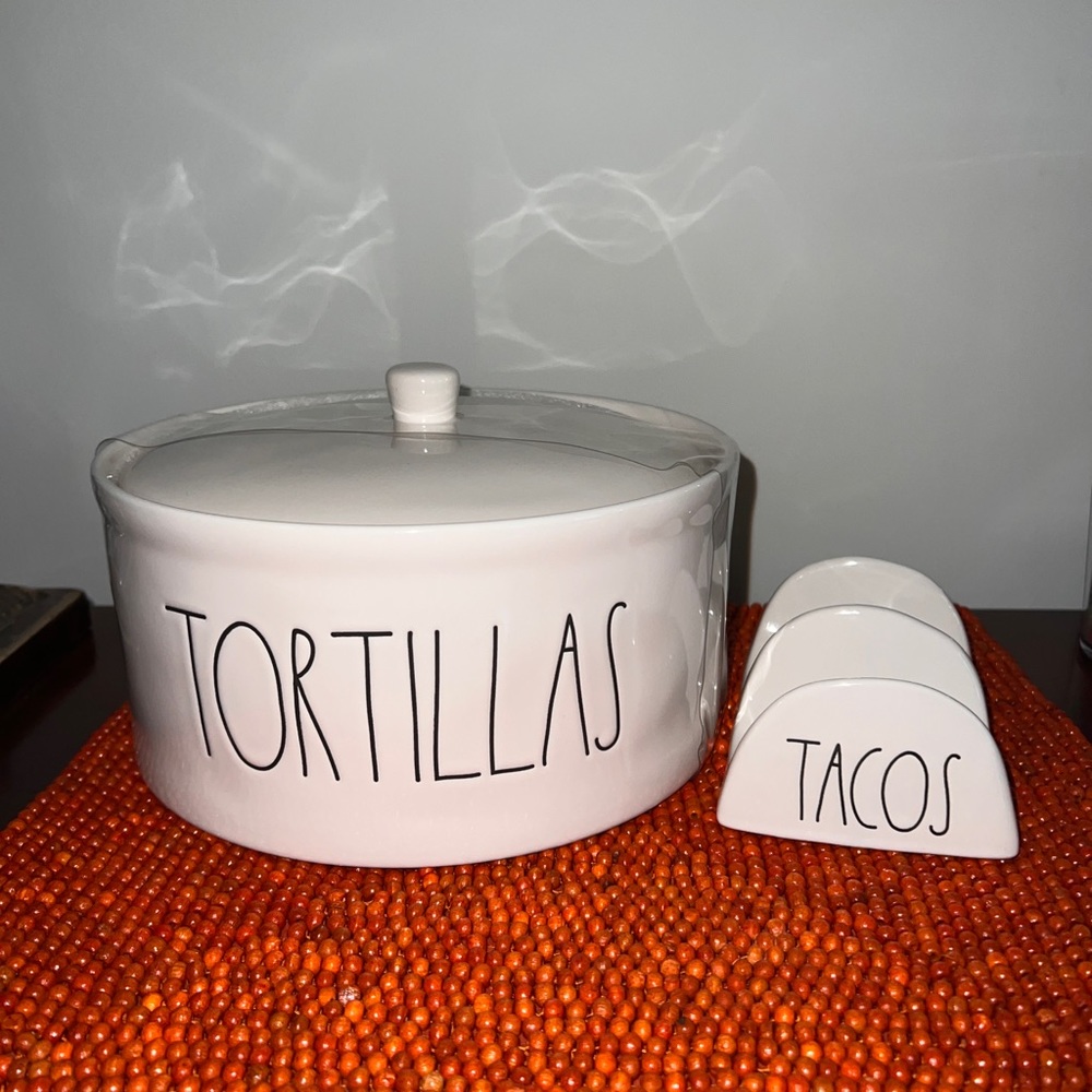 Rae Dunn Large Tortillas Warmer with Taco Shell Holder 🇺🇸 release